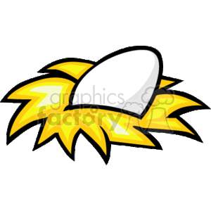 300x300 Royalty Free Egg In Nest 144324 Vector Clip Art Image