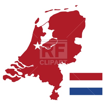 400x400 Netherlands Map And Flag Royalty Free Vector Clip Art Image