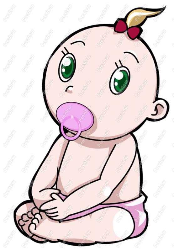 555x800 Baby Girl Clip Art