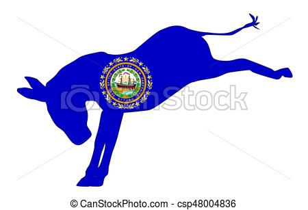 450x307 New Hampshire Democrat Donkey Flag. The New Hampshire Vectors