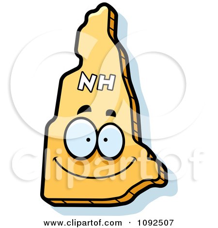 450x470 Clipart Happy Yellow New Hampshire State Character