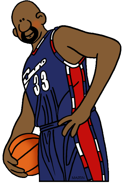 430x648 Sports Clip Art By Phillip Martin, Shaquille O'Neal