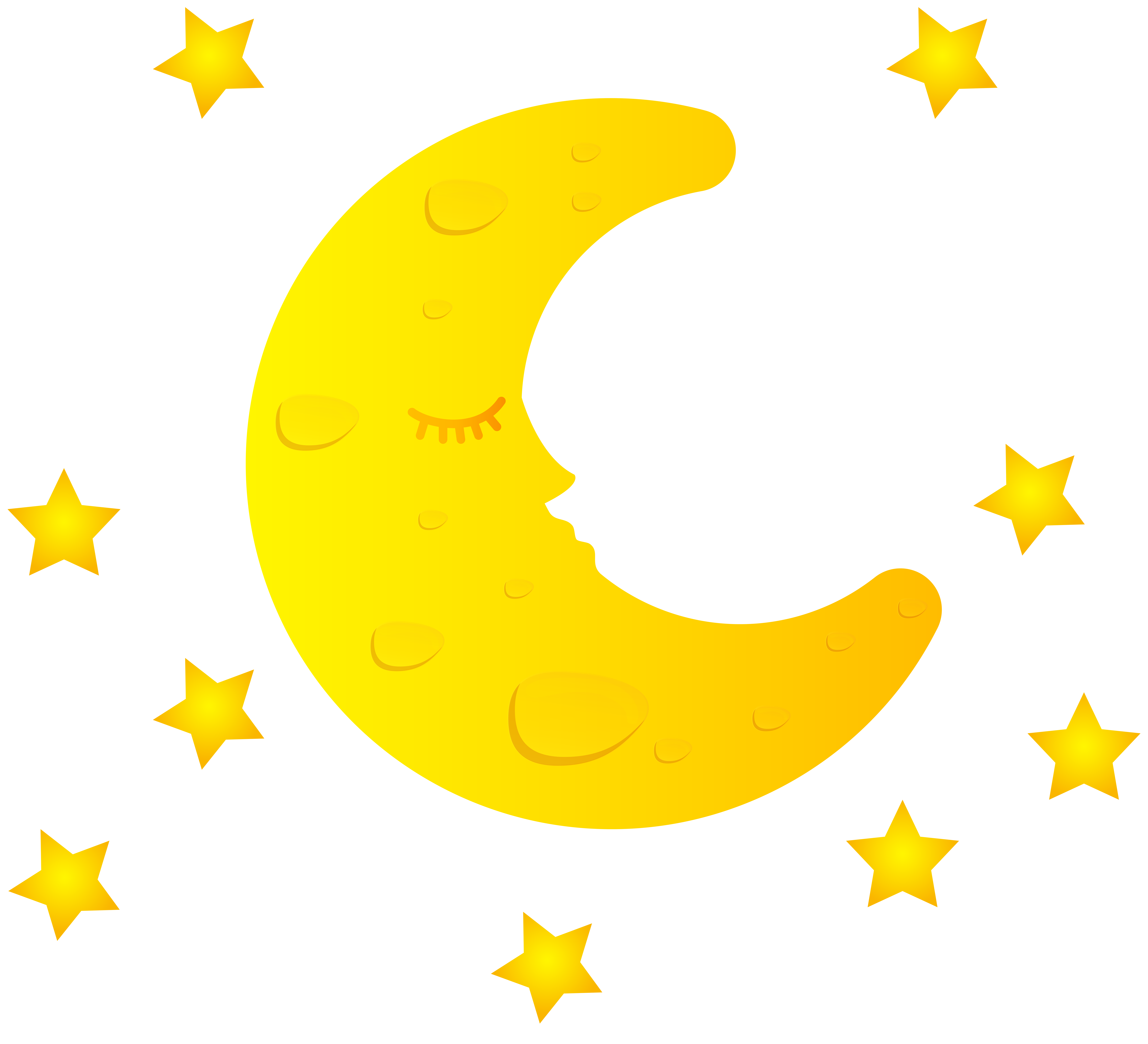 8000x7274 Clipart Moon Png Collection