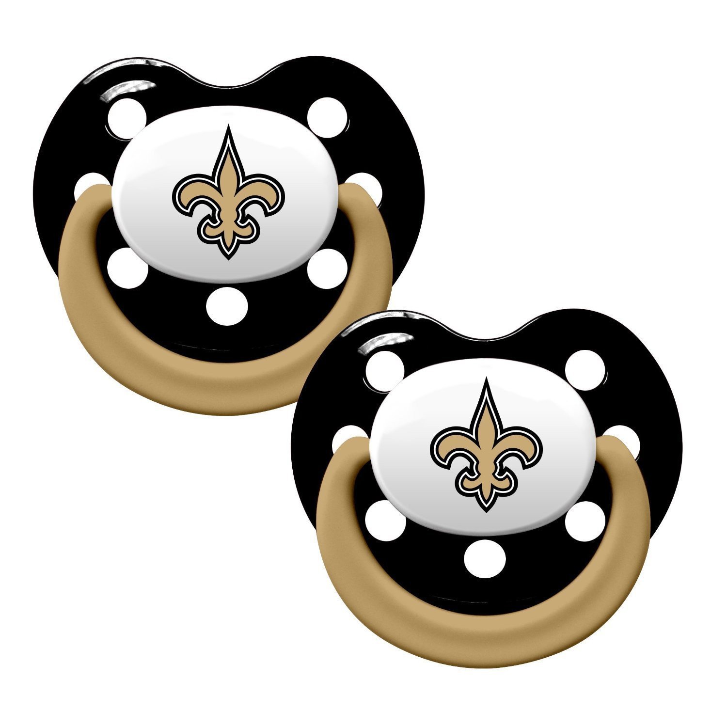 1500x1500 Nfl New Orleans Saints Pacifier 2 Pack