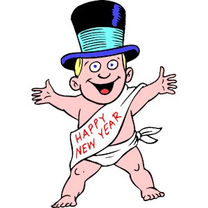300x300 New Year Baby Clipart