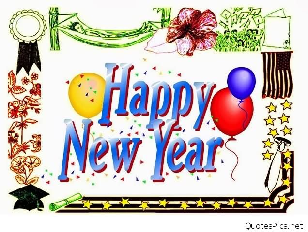 636x480 Balloons Happy New Year Celebration Clipart Picture