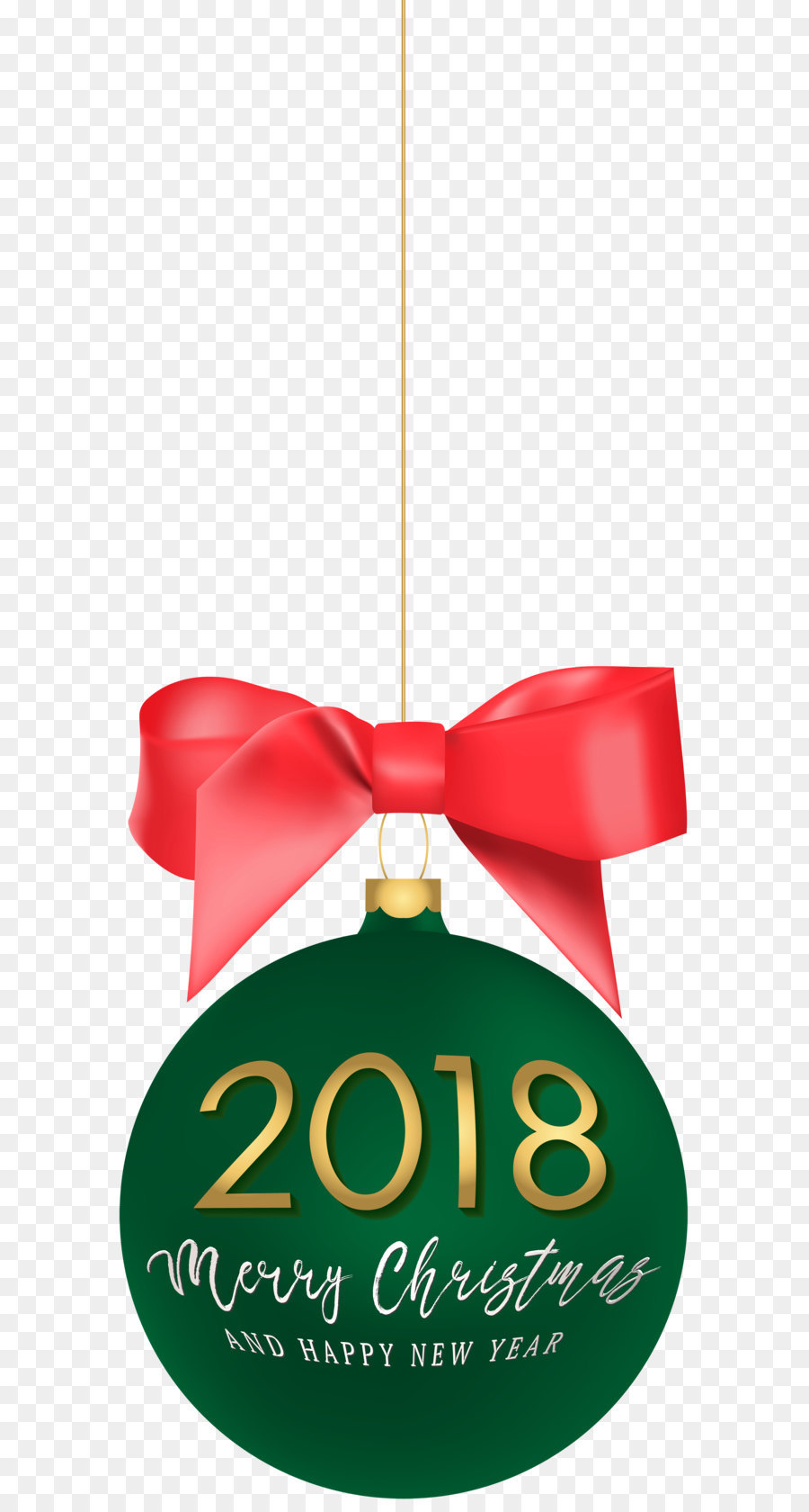 900x1680 2018 Happy New Year Christmas Ball Png Clip Art Image Png Download