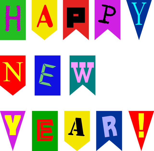 640x629 Happy New Year Banner Clip Art