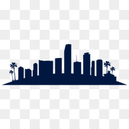 260x260 Miami Skyline Silhouette Clip Art