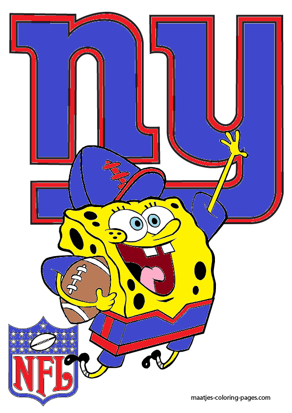 595x842 Spongebob New York Giants By Bubbaking