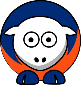 282x297 Sheep New York Mets Team Colors Clip Art