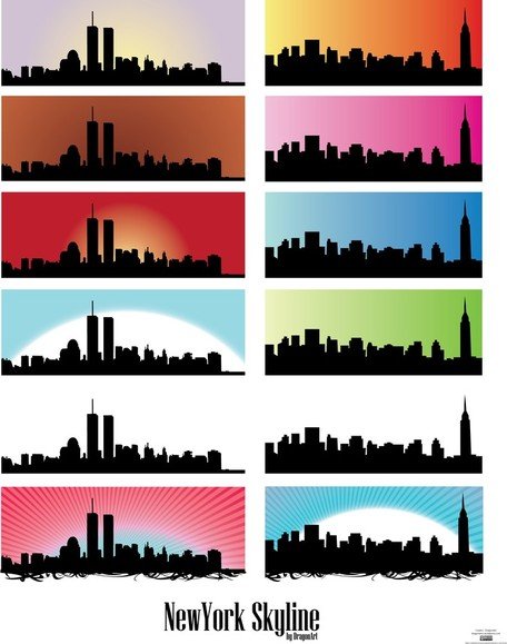 456x579 Free Horizonte Nos Vectores De New York City Clipart And Vector