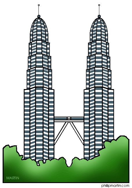 456x648 City Clipart Twin Towers