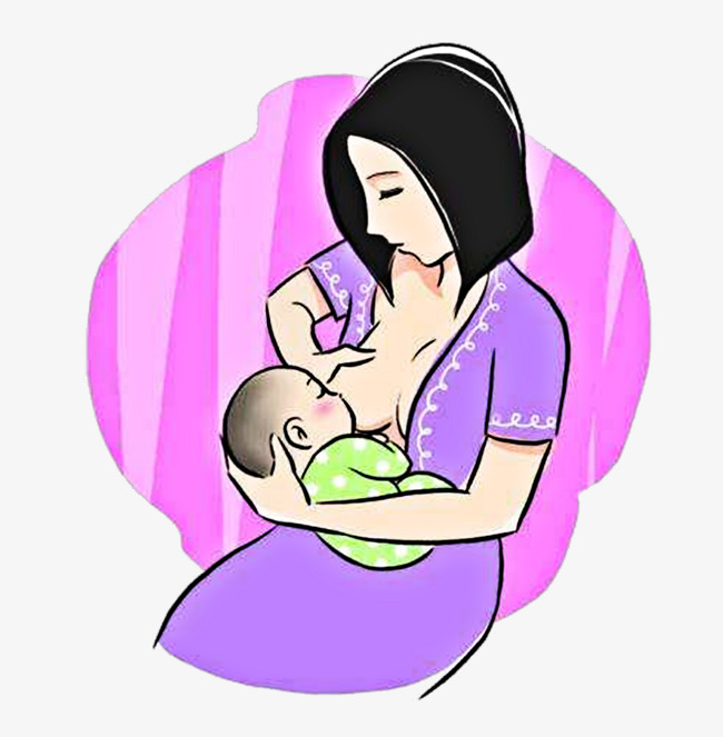 650x663 Cartoon Newborn Breastfeeding Illustration Png, Cartoon, Newborns