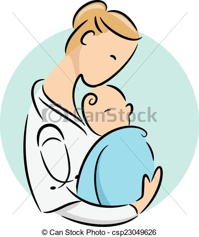 395x470 Newborn Doctor Icon. Icon Illustration Featuring A Doctor