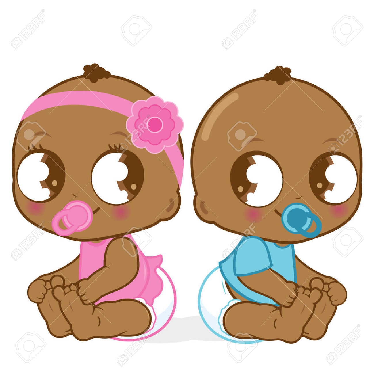 1300x1300 Twin Babies Clipart