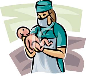 300x264 A Nurse Carrying A Newborn