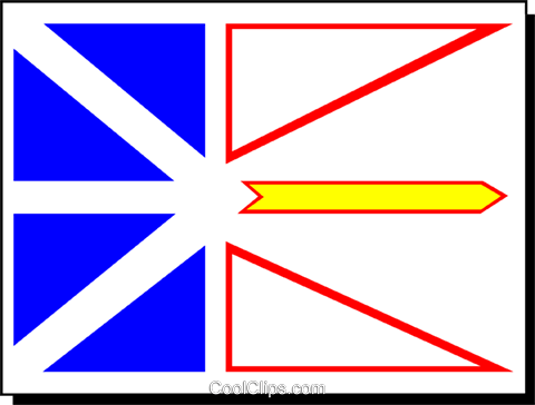 480x364 Flag Of Newfoundland Royalty Free Vector Clip Art Illustration