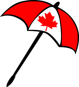 270x299 Canada Umbrella Clip Art