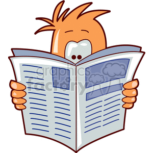 300x300 People Reading Newspaper Clipart Gif Collection