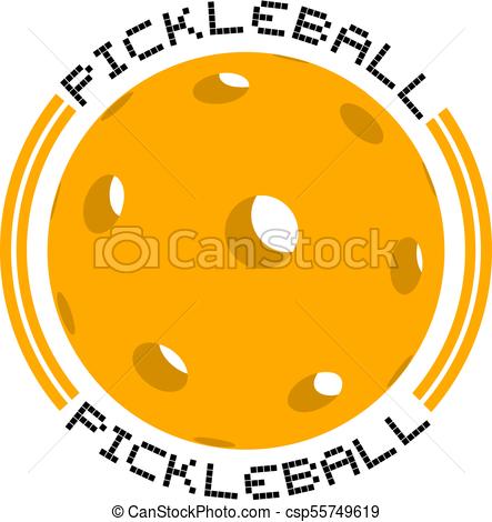 443x470 Creative Design Of Nice Circle Pickleball Symbol Vector Clip Art