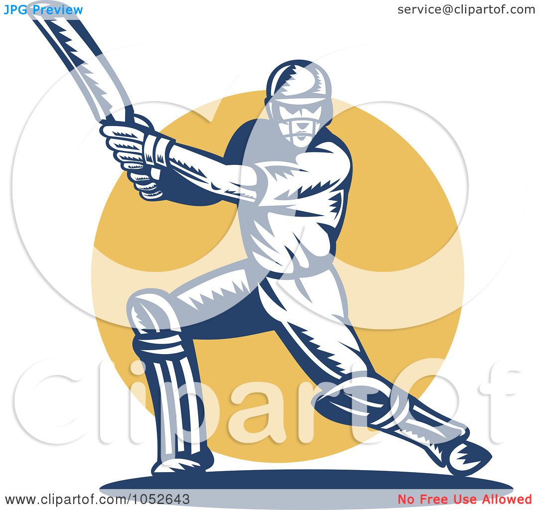 1080x1024 Royalty Free Vector Clip Art Illustration Of A Cricket Batsman