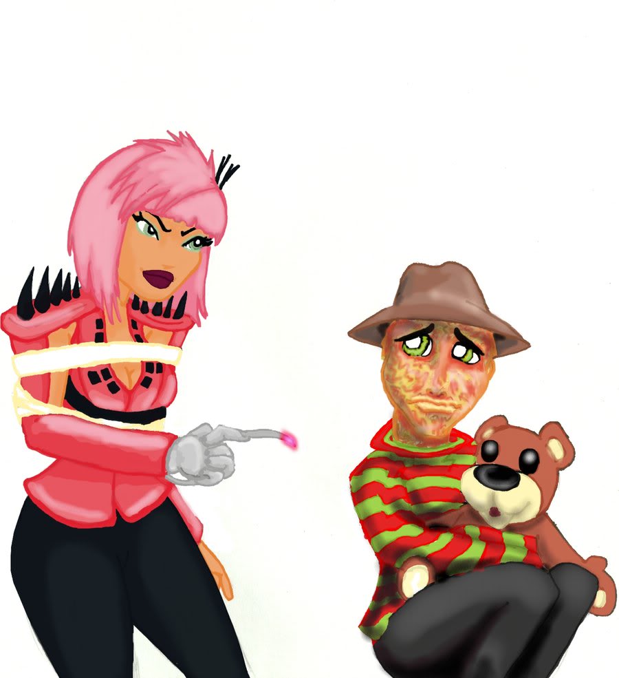 900x985 Nicki Minaj (Cartoon With Cartoon Freddie Cruger)