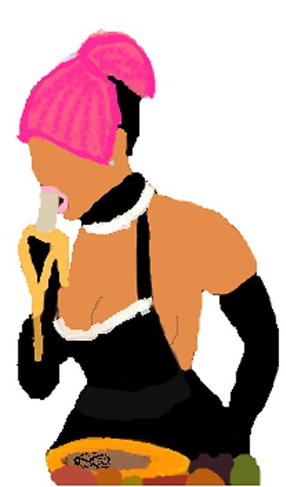 323x550 Nicki Minaj Banana Eater Posters By Huff Cal Redbubble