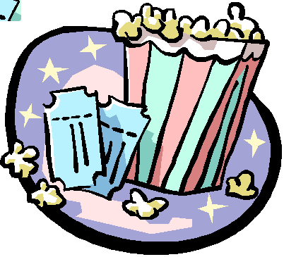 402x365 Movie Night Clip Art