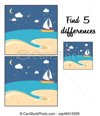 404x470 Beach Scene With The Sailing Boat