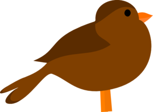 299x219 Brown Bird Clip Art
