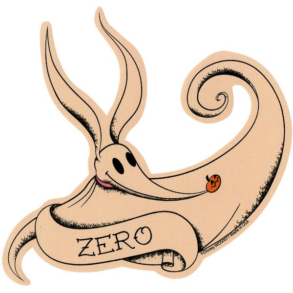 600x600 The Nightmare Before Christmas Zero Tattoo Sticker Hot Topic