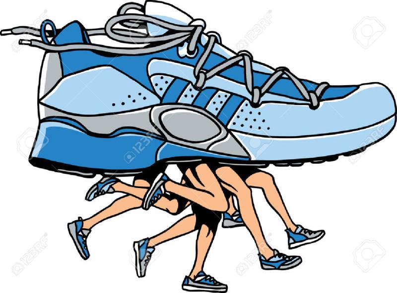 800x592 Running Shoes Clipart