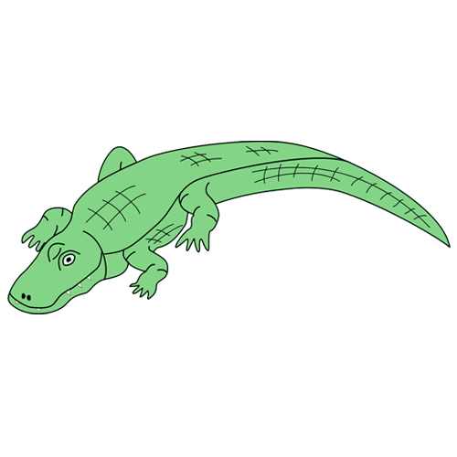 500x500 Crocodile Cliparts