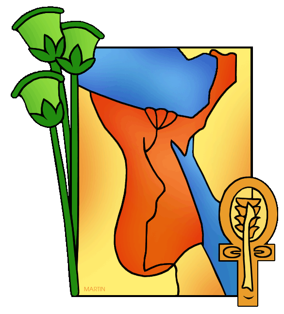 585x648 Ancient Egypt Clip Art By Phillip Martin, Egyptian Map