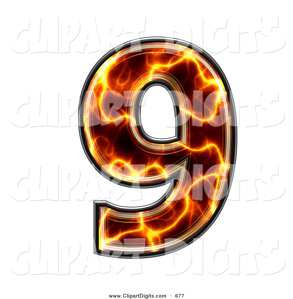 1024x1044 Clip Art Of A Magma Symbol Number Nine By Chrisroll