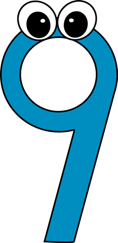 243x500 Cartoon Number Nine Clip Art Clipart Panda