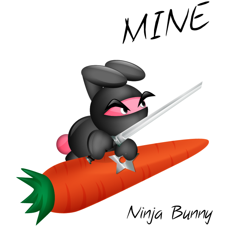 792x792 Ninja Clipart Bunny