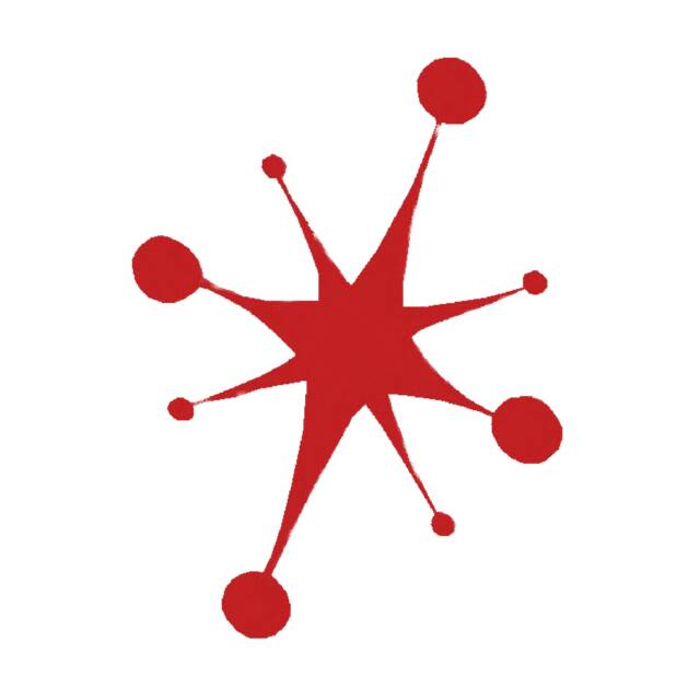 640x629 Retro Star Clipart