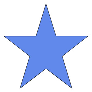 300x300 Star Blue Clipart Clip Art At Clker Com Vector Online Royalty