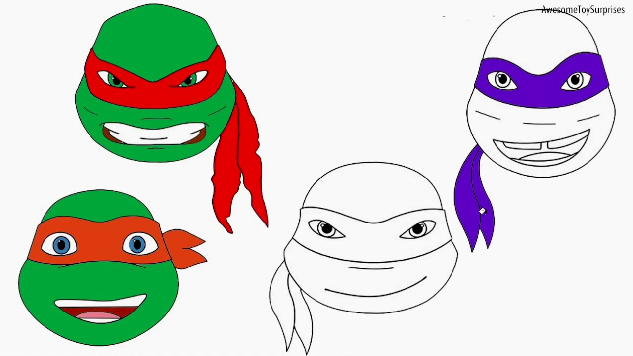 1280x720 Ninja Turtles Movie Coloring Pages Free Download