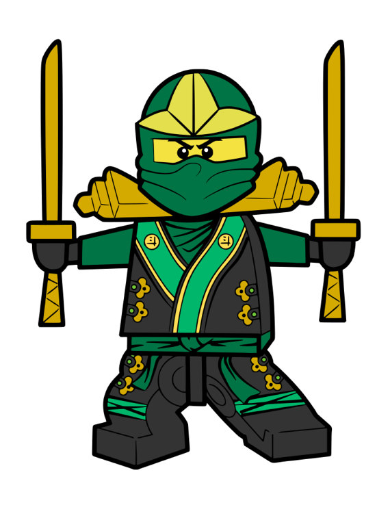 570x738 Green Lego Ninja Svg File