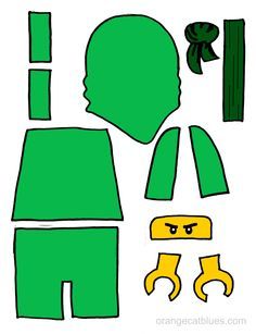 236x307 Lego Ninjago Printable Cutout For Toddler Gluestick Art The Green