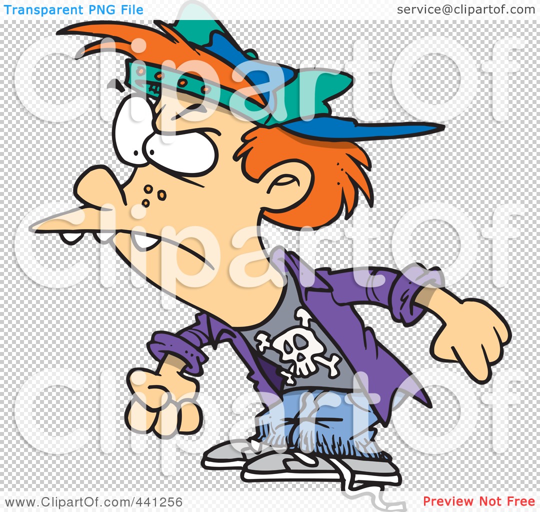 1080x1024 Royalty Free (Rf) Clip Art Illustration Of A Cartoon Bully Boy By
