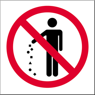 304x304 Clip Art Signs No Littering Color I Abcteach