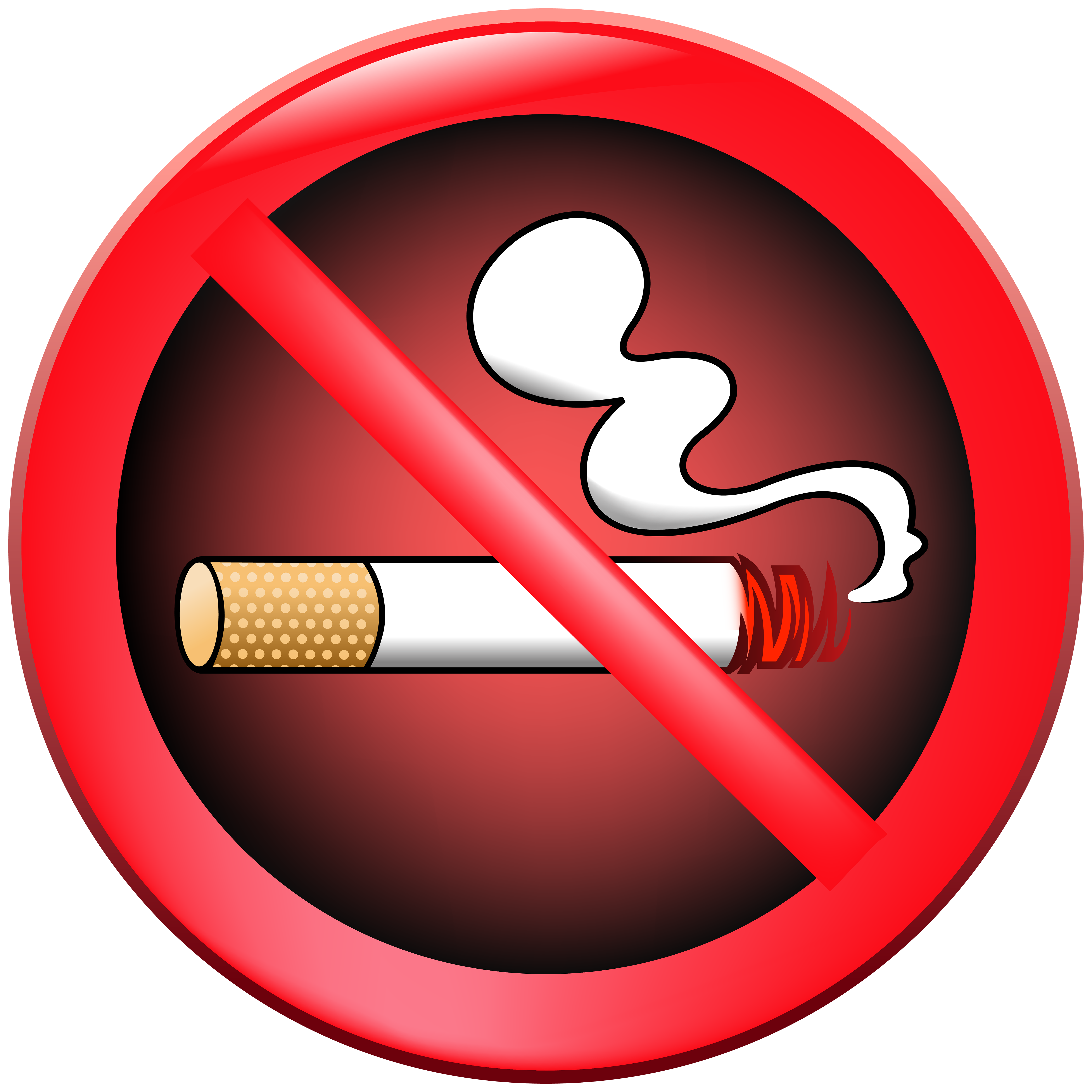 5000x5000 No Smoking Prohibition Sign Png Clipart