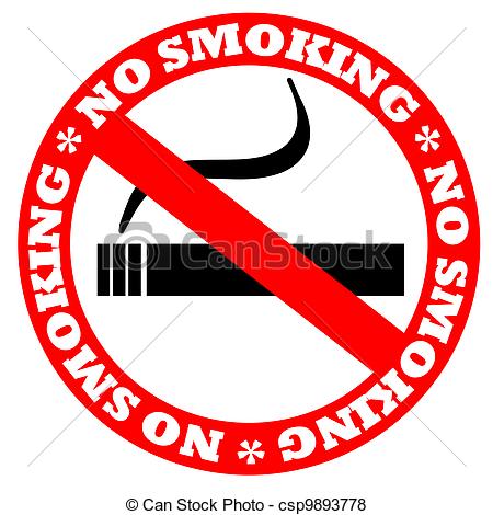 450x470 No Smoking Sign Isolated On White Stock Illustration