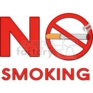 300x300 Royalty Free Royalty Free Rf Clipart Illustration No Smoking Sign