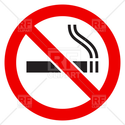 400x400 Simple No Smoking Sign Royalty Free Vector Clip Art Image