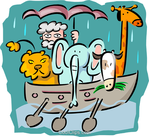 480x442 Noah's Ark Royalty Free Vector Clip Art Illustration Spec0204